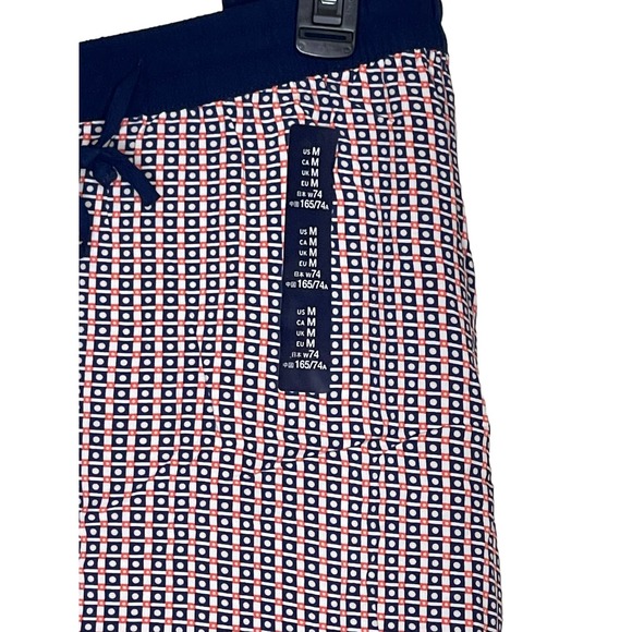 Gap Women's Skirt Retro Look Geo Print Drawstring Short Stretch White Medium NWT - Picture 2 of 8